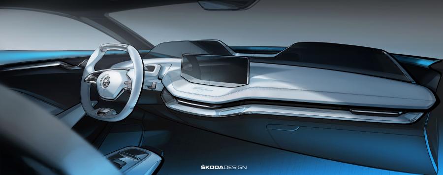 Торпедо Skoda VisionE Concept 2017 года  (фото 17 из 41)